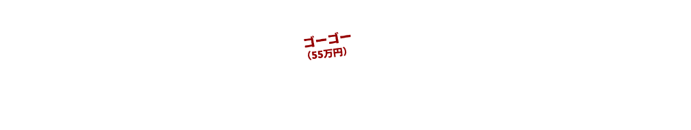 驚きの1K55ゴーゴー（55万円）デザインパック施工内容(55万円消費税別)